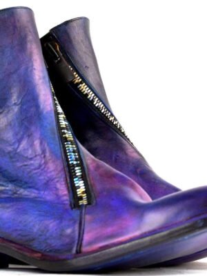 Spiral Zip boot  |  Electric blue