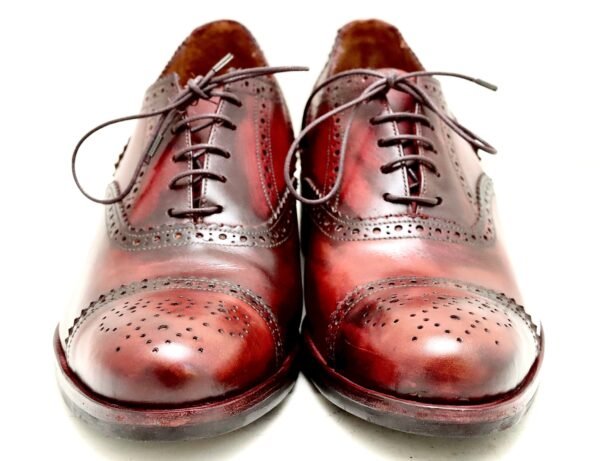 Oxford brogue  | Burgundy rub off | box calf